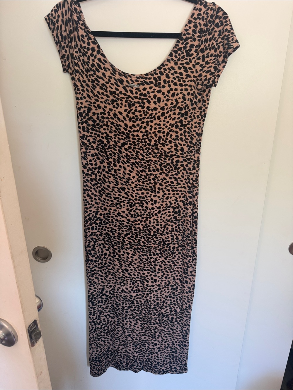 Billabong Mid Day Beige Animal Print Bodycon Midi Dress - Picture 7 of 7